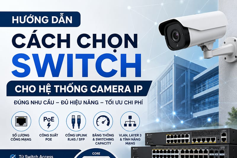 Hướng dẫn lựa chọn Switch cho hệ thống CCTV 200 Camera
